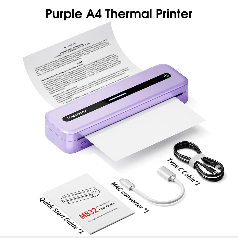 Phomemo- Portable Inkless Printer M832