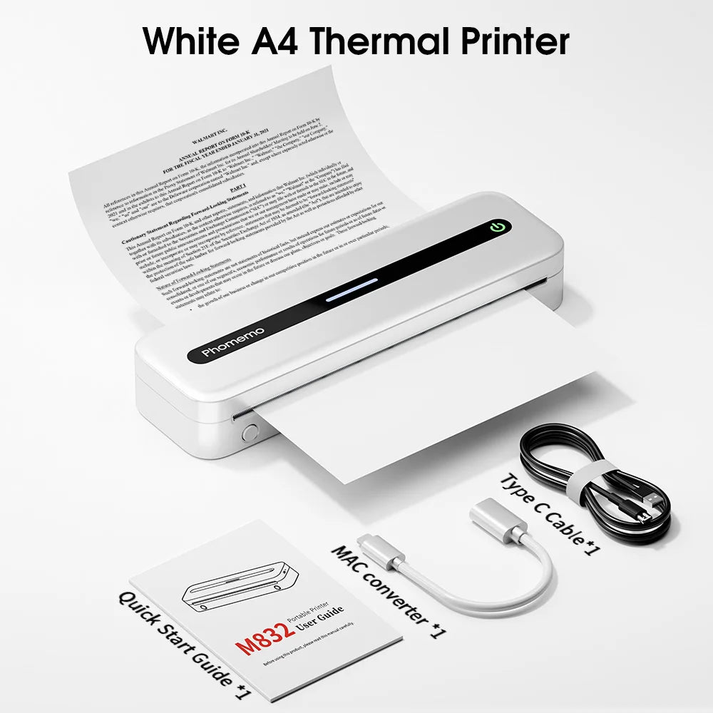 Phomemo- Portable Inkless Printer M832