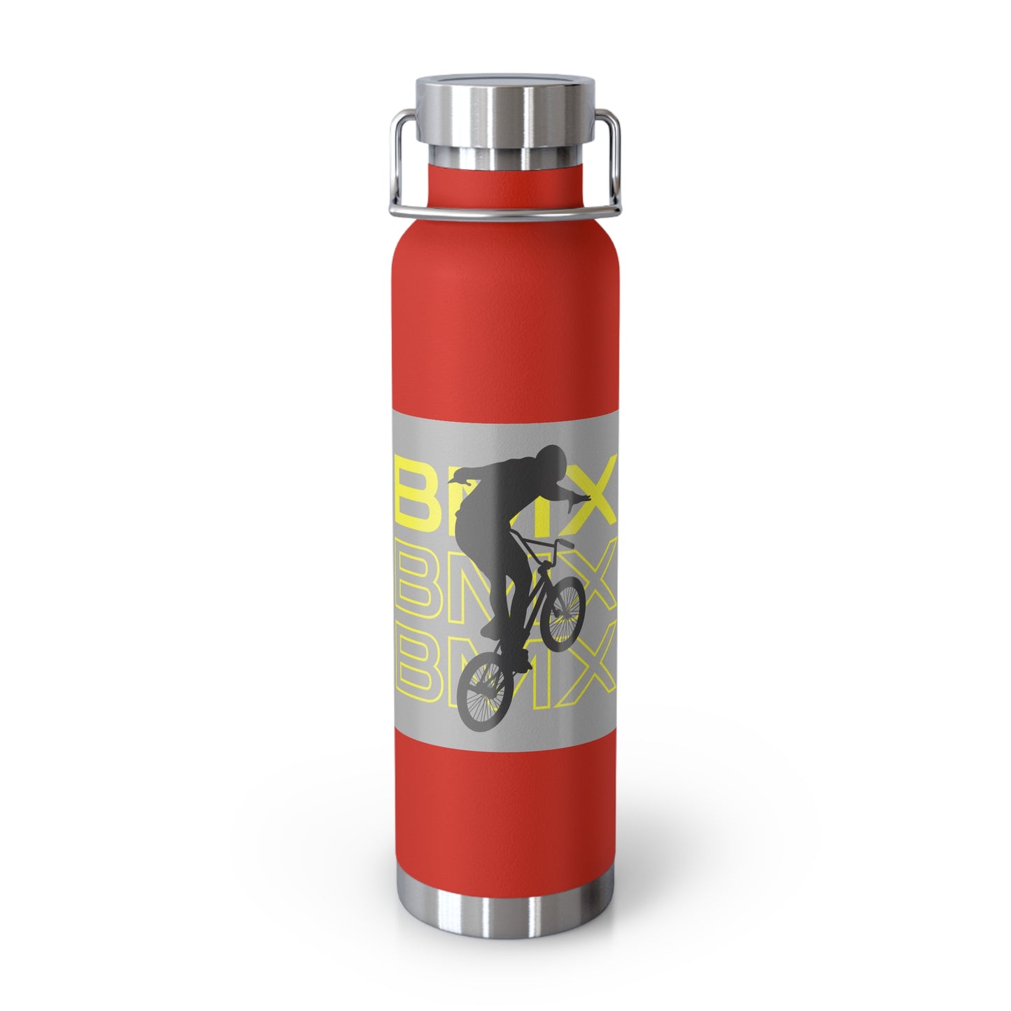 BMX Sport Water Bottle - Copper Insulated, Perfect for Cycling, Fitness, Gym, and Outdoor Adventures, Unique Gift for BMX Enthusiasts