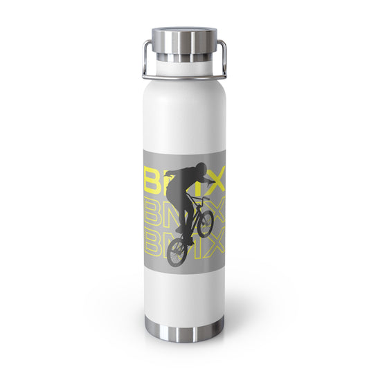 BMX Sport Water Bottle - Copper Insulated, Perfect for Cycling, Fitness, Gym, and Outdoor Adventures, Unique Gift for BMX Enthusiasts
