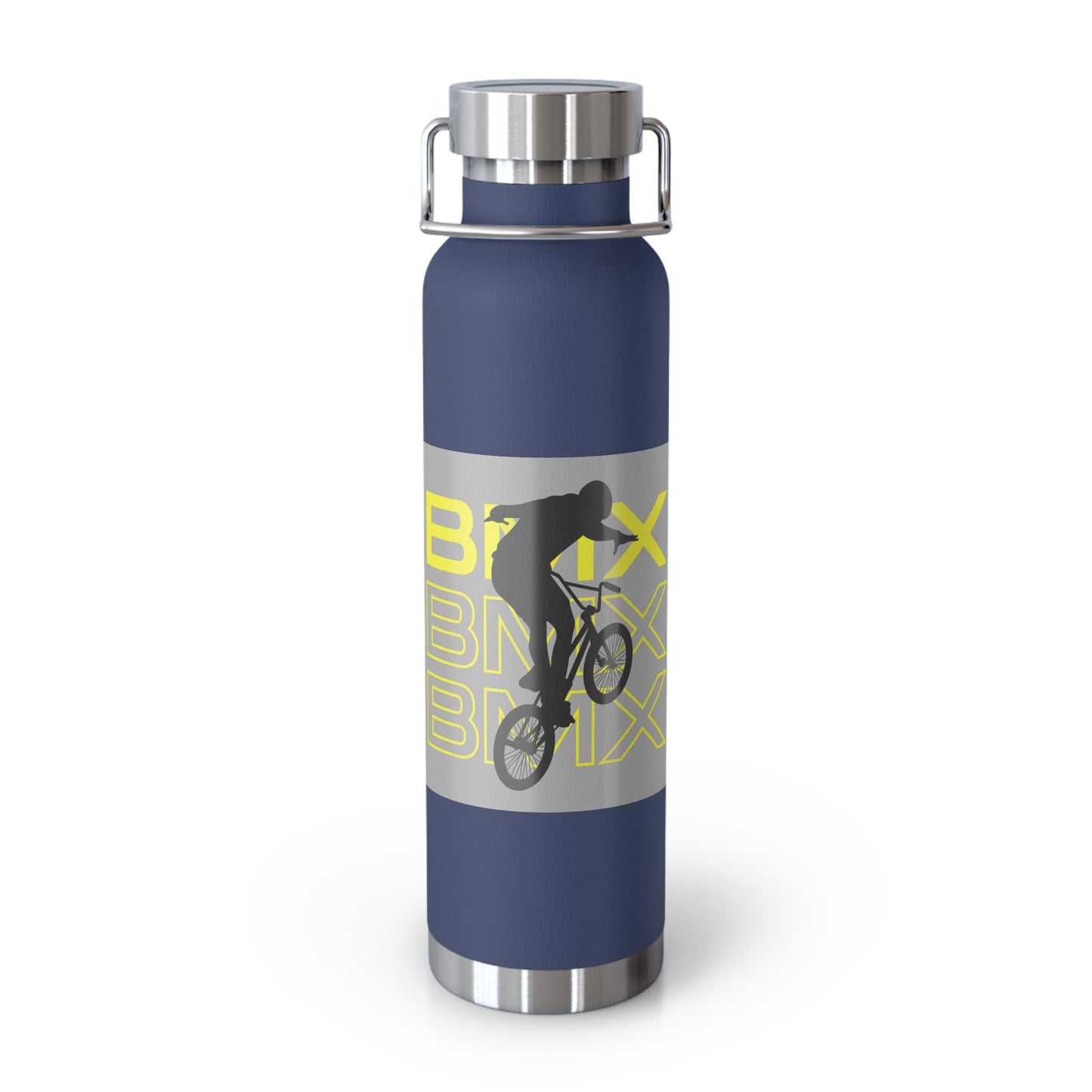 BMX Sport Water Bottle - Copper Insulated, Perfect for Cycling, Fitness, Gym, and Outdoor Adventures, Unique Gift for BMX Enthusiasts