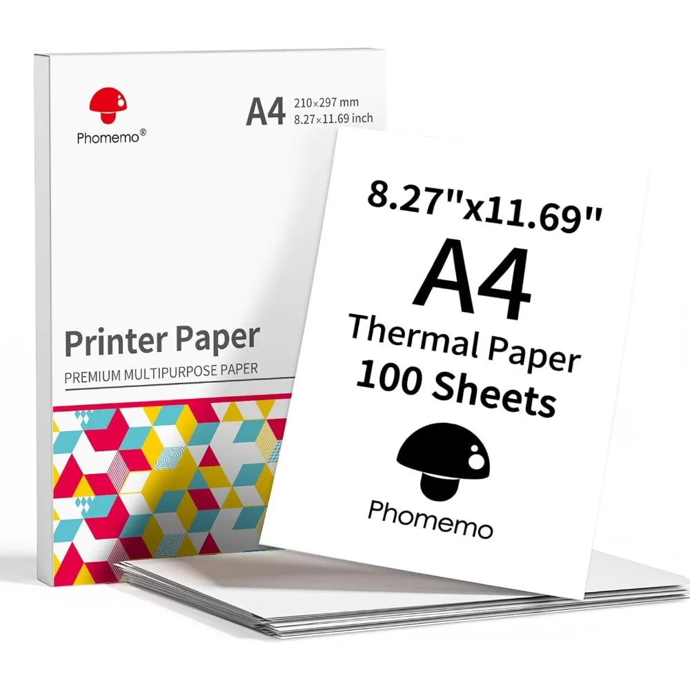 100 Sheets A4 Paper Thermal Paper - Phomemo